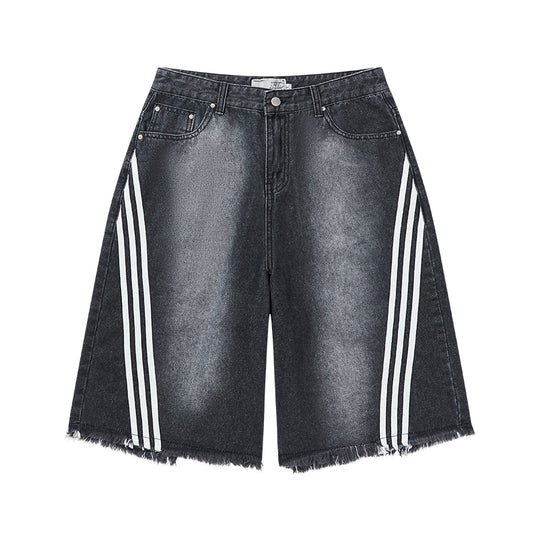 Harsh and Cruel Retro Striped Jorts | Face 3 Face