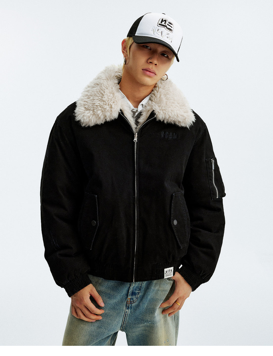 MEDM Reversible Sherpa Flight Jacket | Face 3 Face