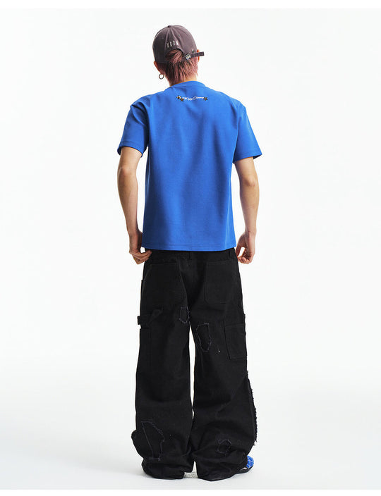 MEDM Small Leopard Logo Patch Long Sleeve Tee | Face 3 Face