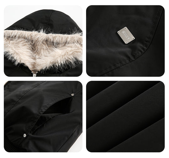 F3F Select Fur Lining Hoodie Nylon Jacket | Face 3 Face