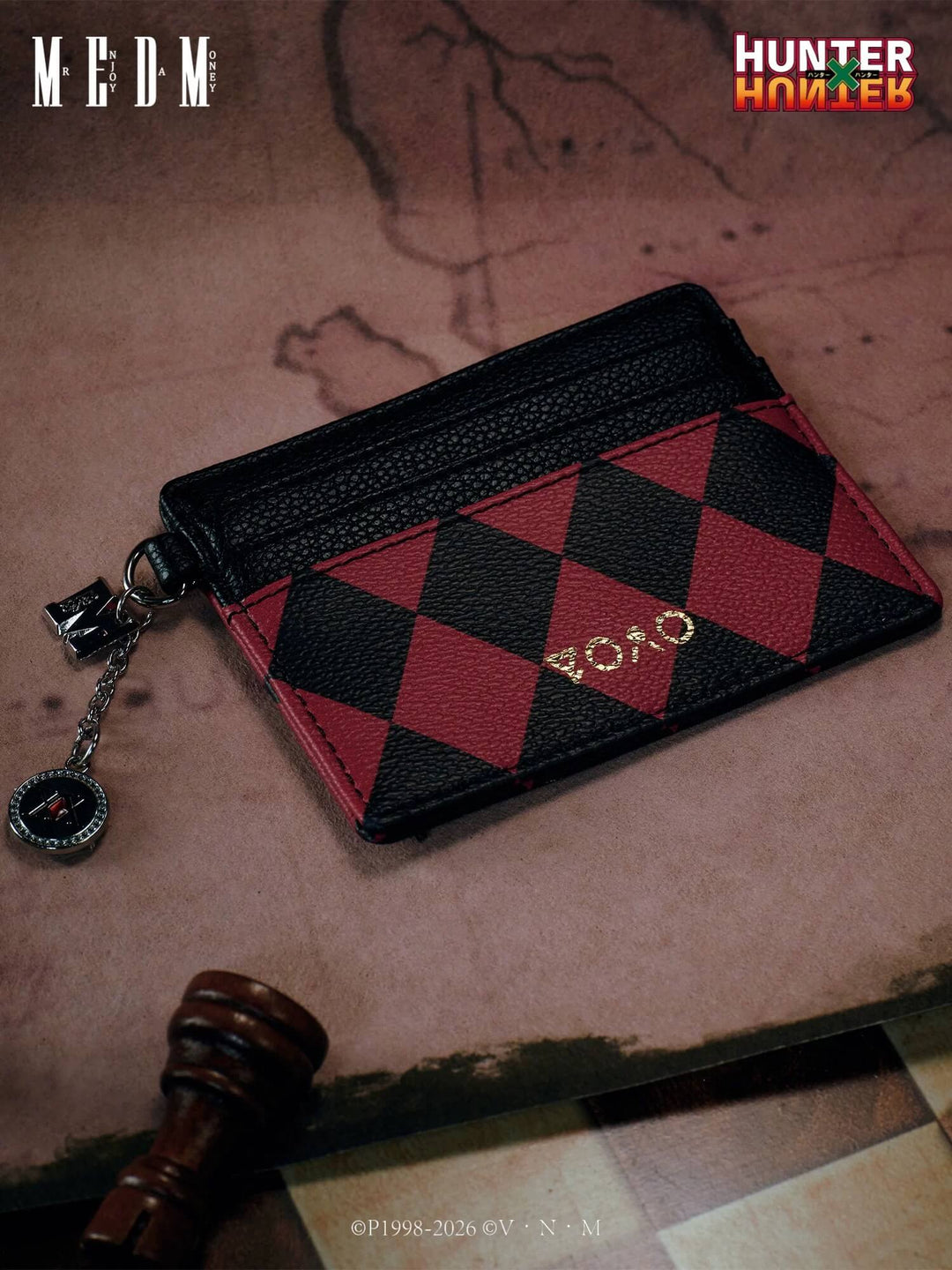 MEDM × HUNTER×HUNTER Leorio Checkered Card Case | Face 3 Face