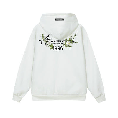 Harsh and Cruel Floral Wreath Embroidered Botanical Hoodie | Face 3 Face