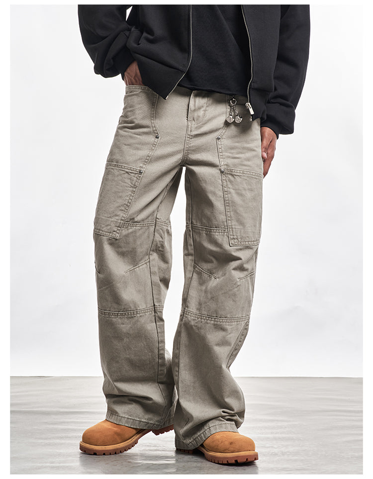 F3F Select Line Stitching Pocket Work Pants | Face 3 Face