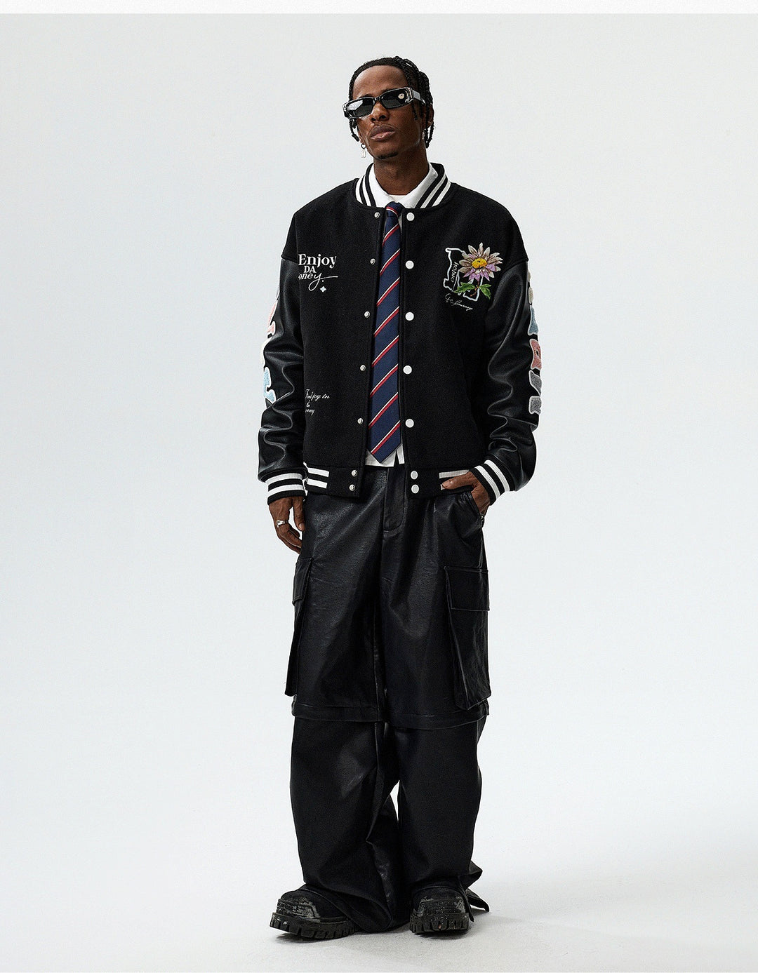 MEDM Daisy Floral Varsity Jacket | Face 3 Face