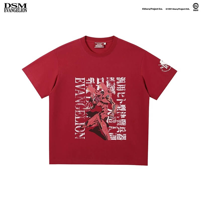 DSM x EVA Unit Graphic Print Washed Short Sleeve Tee
