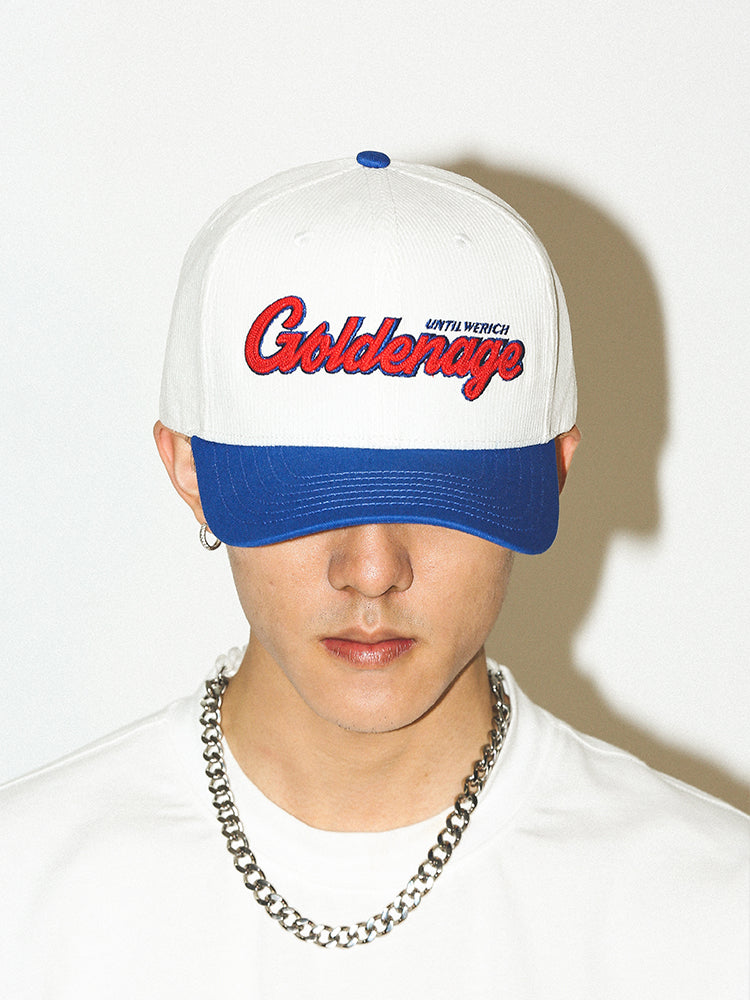 UNTILWERICH 3D Embroidered Corduroy Baseball Cap | Face 3 Face