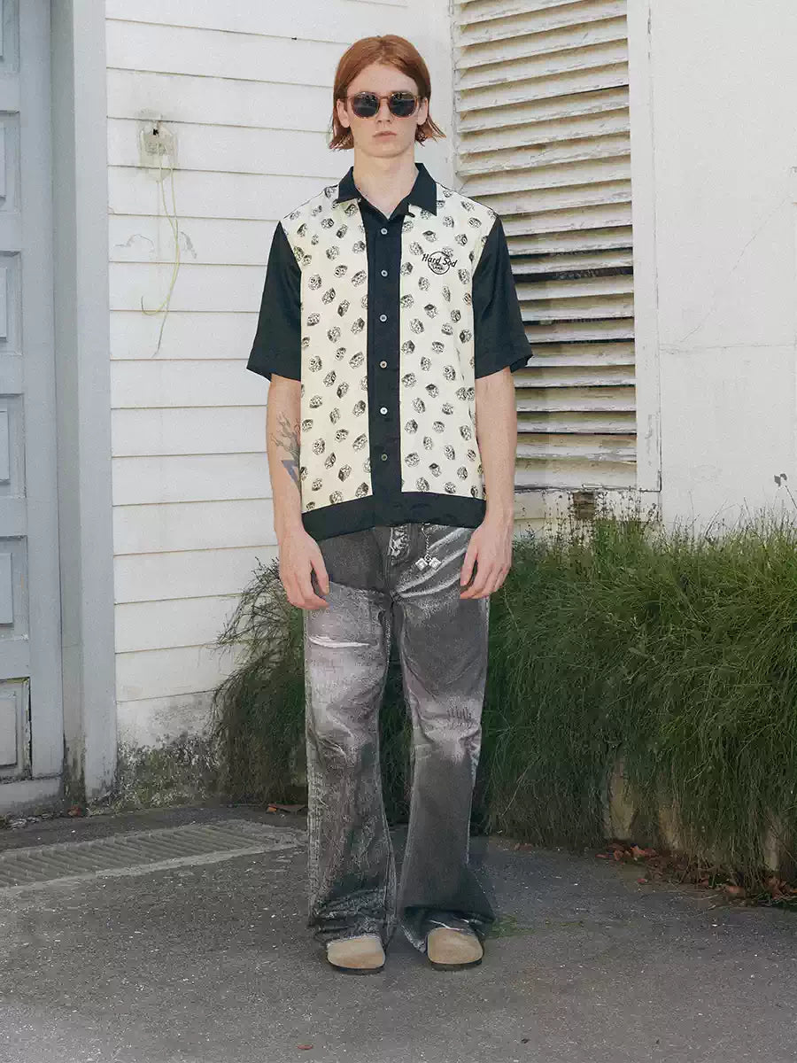 SOD Co. Digital Distressed Print Jeans | Face 3 Face