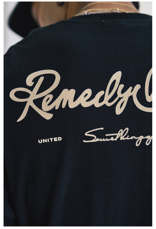 Remedy Script Print Long Sleeve Tee | Face 3 Face