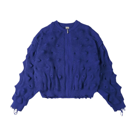 Labt Wave Distressed Knit Cardigan | Face 3 Face