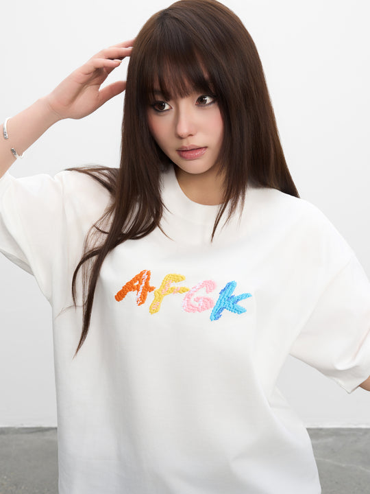 AFGK Handstitched Logo Embroidered Tee | Face 3 Face