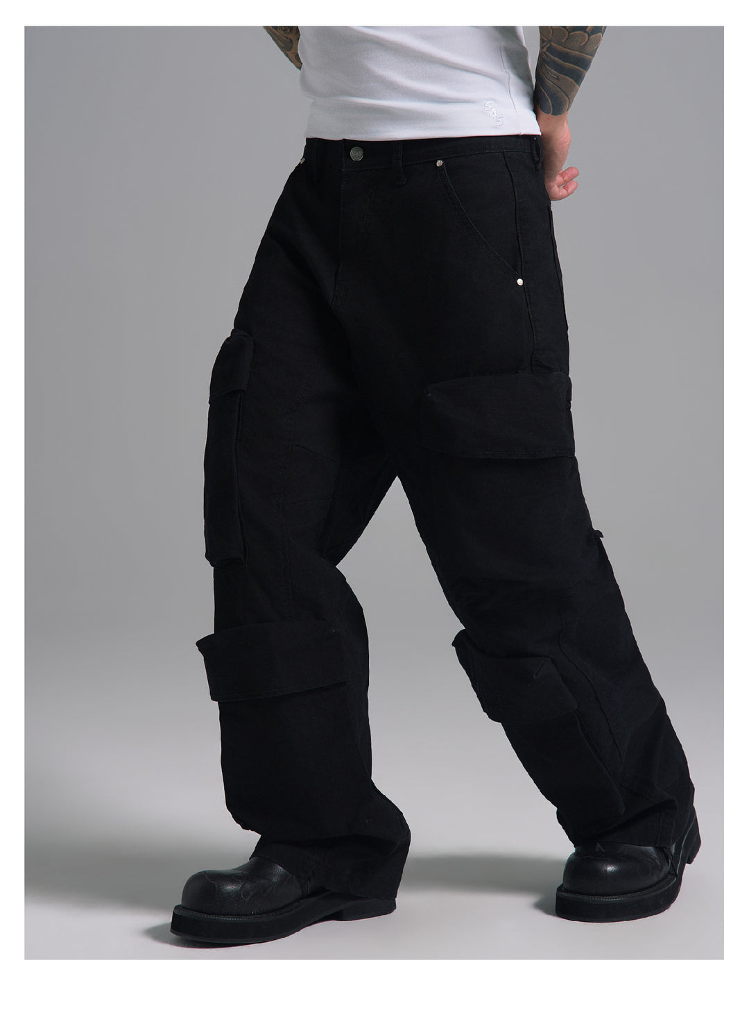 S45 Logo Embroidered Cargo Pants | Face 3 Face