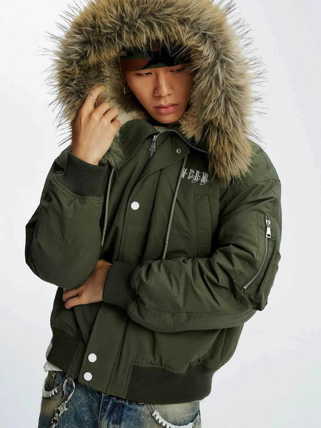 MEDM Fur Hood N-2B Flight Jacket | Face 3 Face