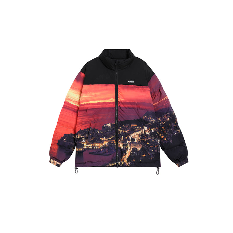 Achock Sunset Printed Cotton Jacket