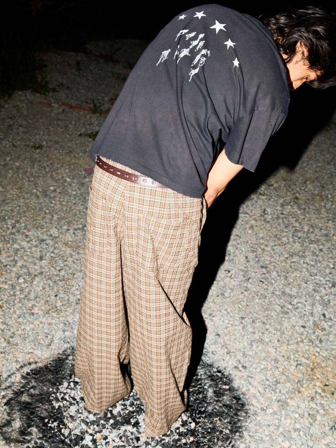 LIBERAFIT Plaid Seersucker Baggy Suit Pants | Face 3 Face