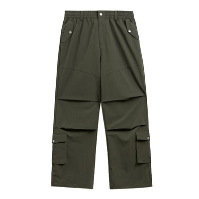 F3F Select Multi Pocket Pleated Wide Leg Work Cargo Pants
