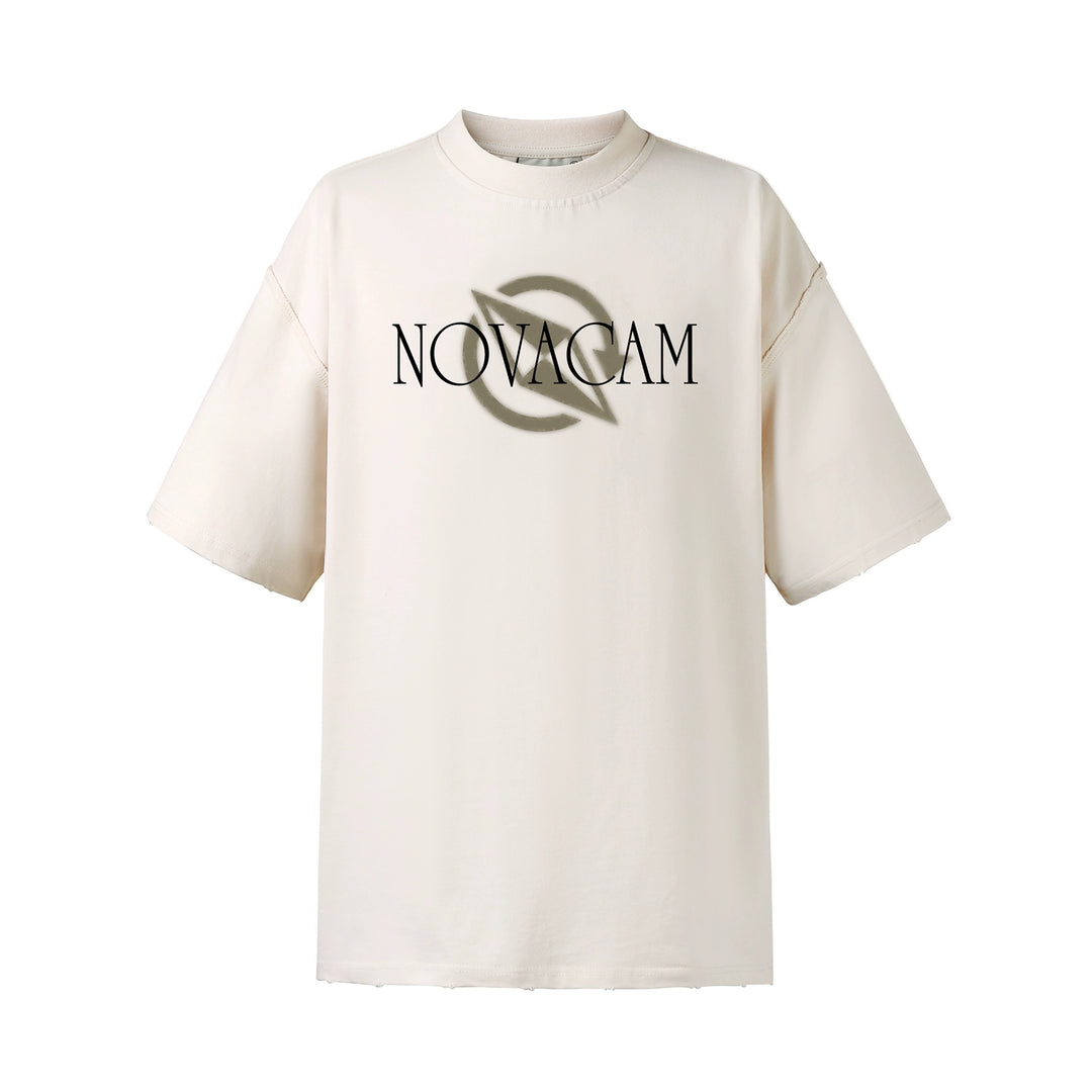 NOVACAM Vintage Letters Logo Frayed Destruction Tee | Face 3 Face