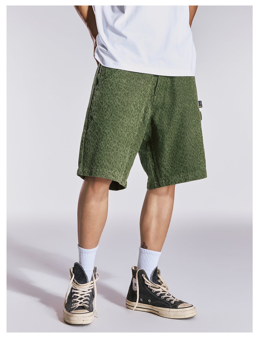 Remedy Leopard Work Painter Shorts | Face 3 Face