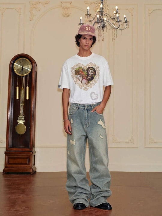 YADcrew Vintage Washed Ripped Jeans | Face 3 Face