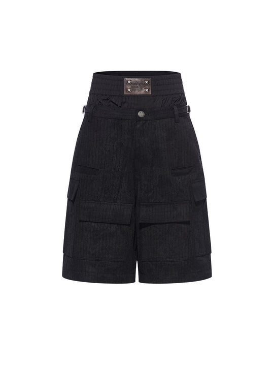 BLIND NO PLAN Removable Double-Waist Multi-Pocket Work Cargo Pants | Face 3 Face