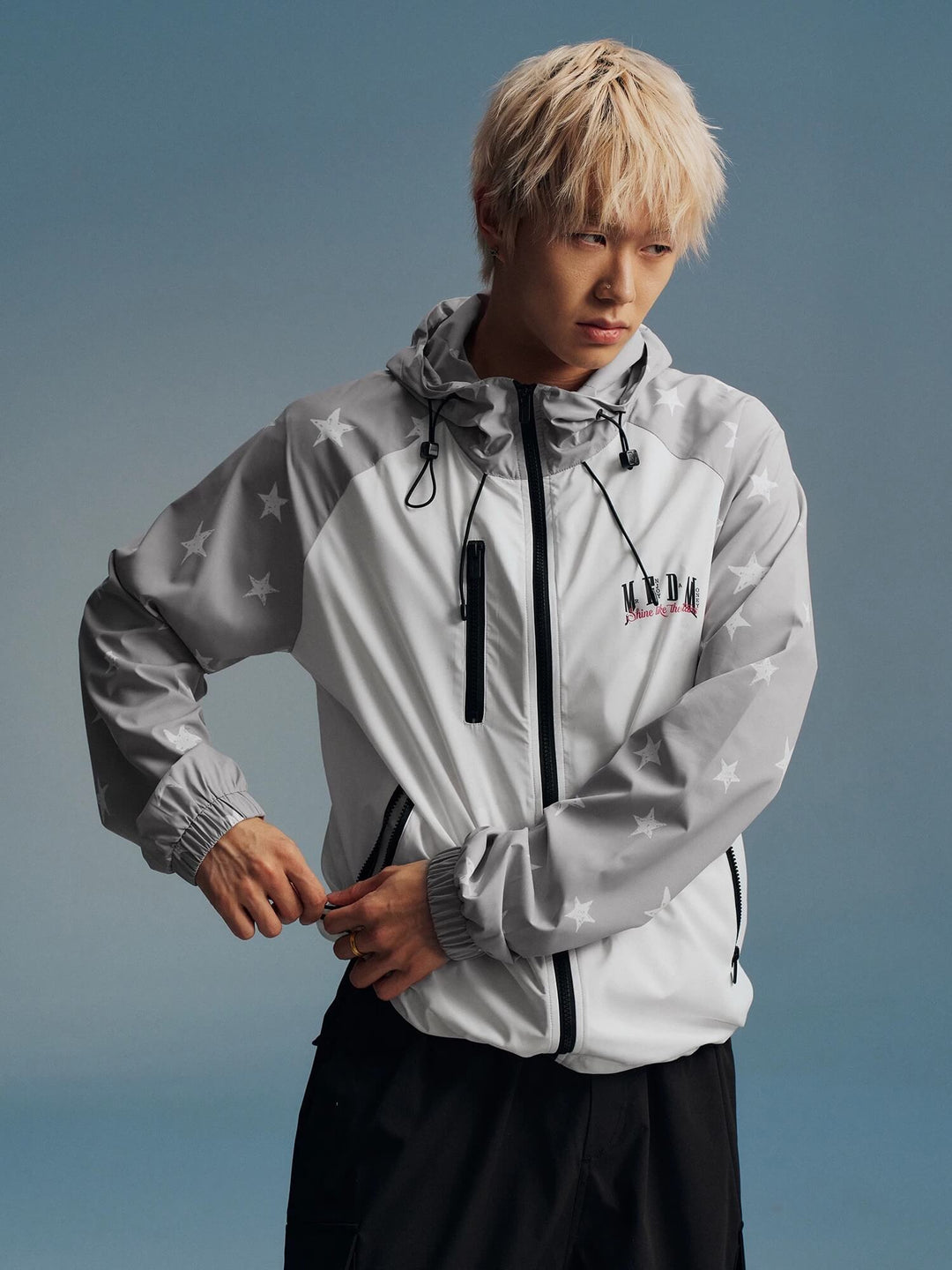 MEDM Star Print Sleeve Lightweight UV Protective Outdoor Jacket | Face 3 Face