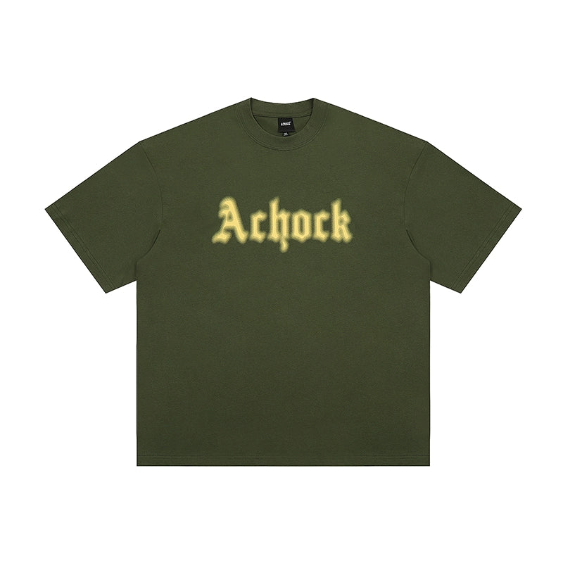Achock Dot Logo Blur Print Tee | Face 3 Face