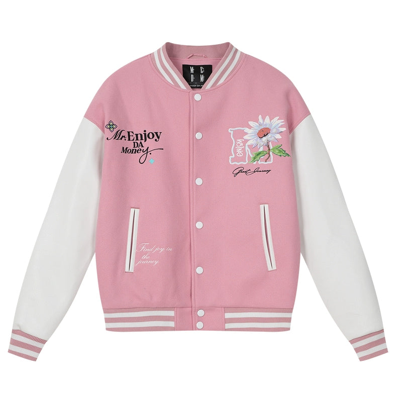 MEDM Daisy Floral Varsity Jacket | Face 3 Face