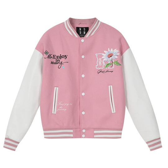 MEDM Daisy Floral Varsity Jacket | Face 3 Face