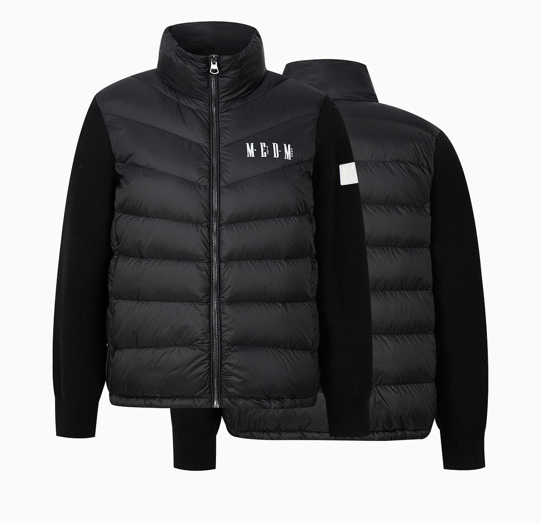 MEDM Shoulder Patchwork Lightweight Down Jacket | Face 3 Face