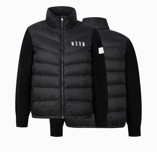 MEDM Shoulder Patchwork Lightweight Down Jacket | Face 3 Face