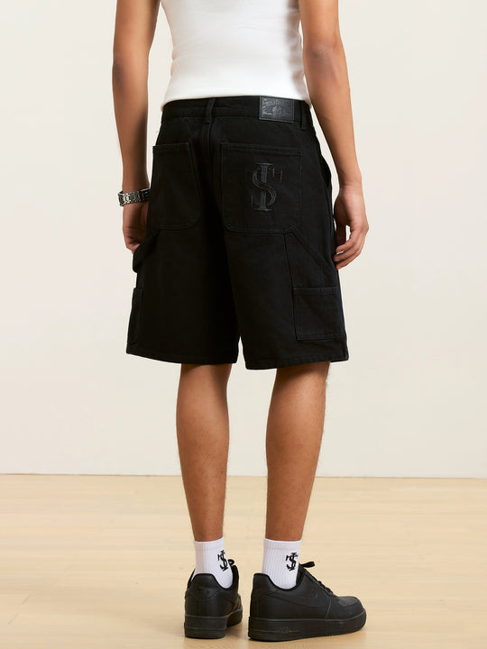 Small Town Kid Washed Double Knee Shorts | Face 3 Face