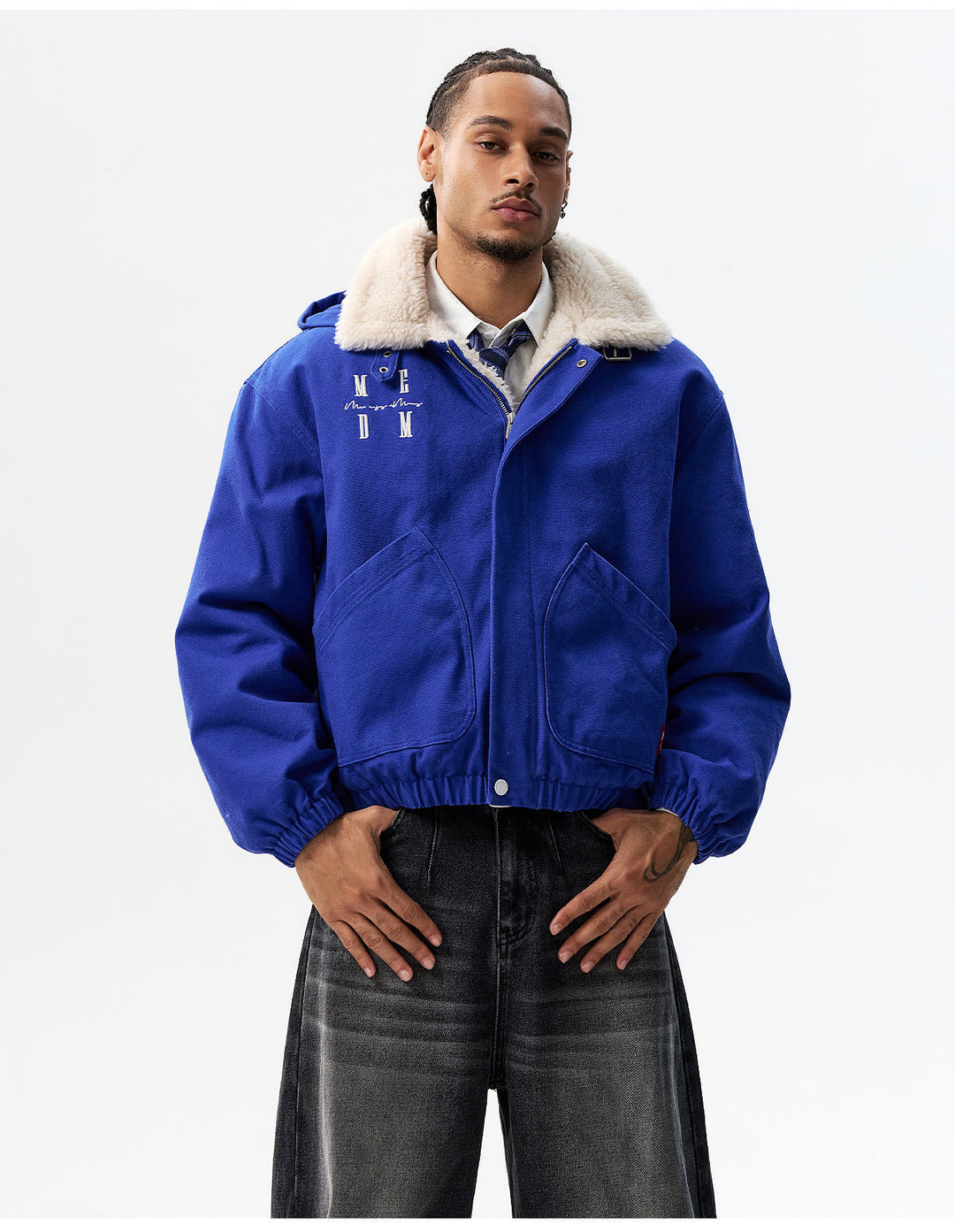 MEDM Sherpa Fleece Quilted Work Jacket | Face 3 Face