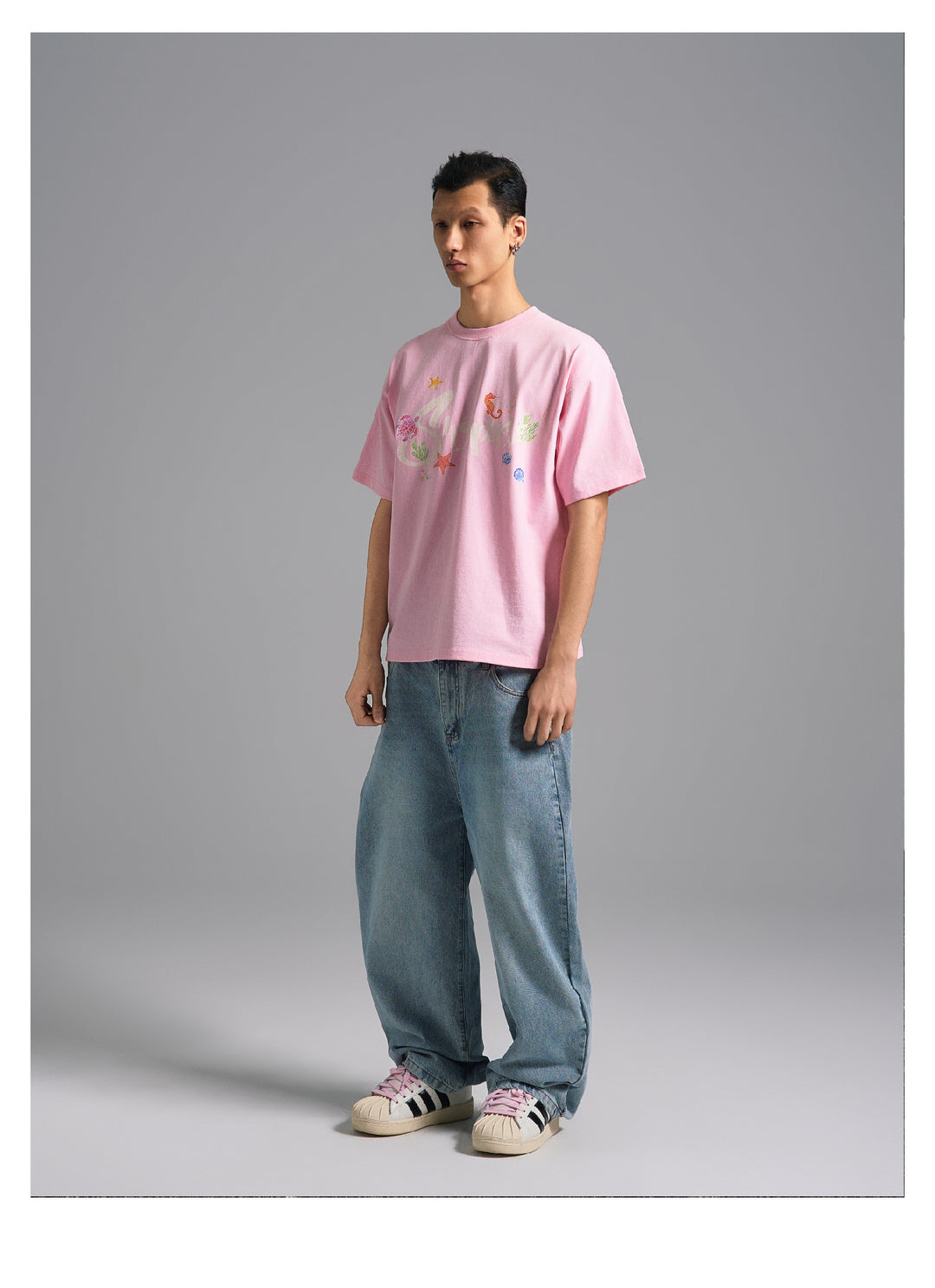 S45 Underwater World Graffiti Print Tee | Face 3 Face