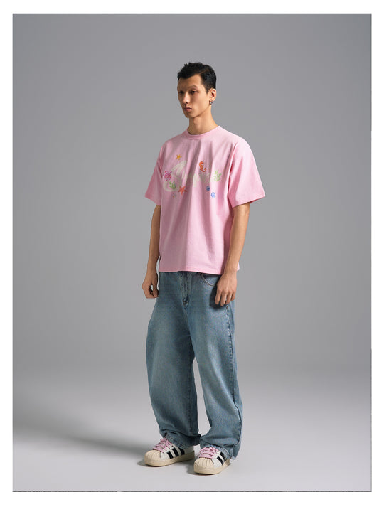 S45 Underwater World Graffiti Print Tee | Face 3 Face