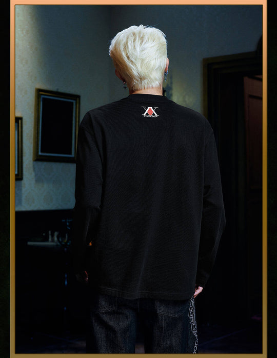 MEDM × HUNTER×HUNTER Character Embroidered Patch Long Sleeve Tee | Face 3 Face