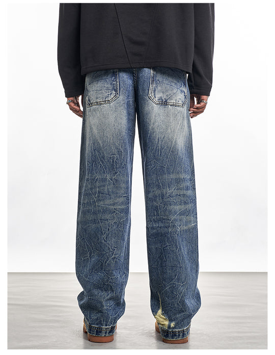 F3F Select Turquoise Studs Washed Double Knee Jeans | Face 3 Face