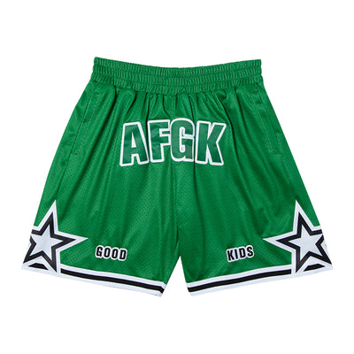 AFGK Logo Star Mesh Basketball Shorts | Face 3 Face