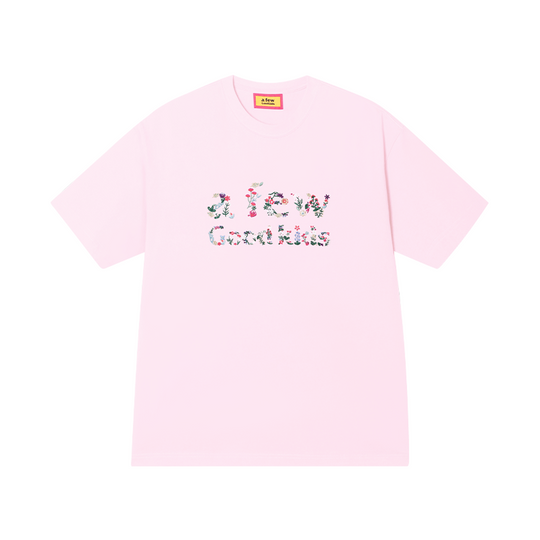 AFGK Floral Letter Embroidery Tee
