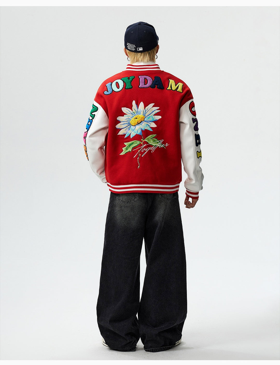 MEDM Daisy Floral Varsity Jacket | Face 3 Face