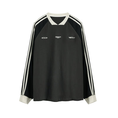 JHYQ Bar Striped Jersey Long Sleeved Tee | Face 3 Face