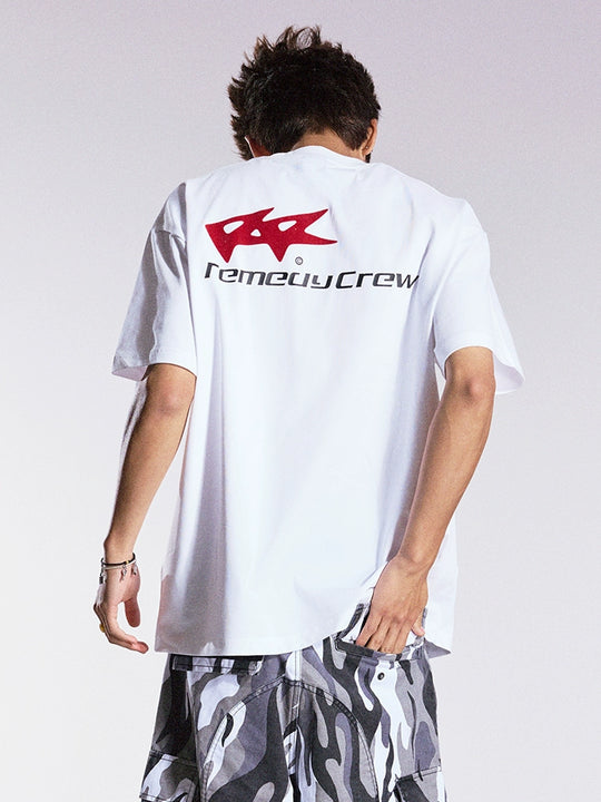 Remedy Flocking Logo Print Tee | Face 3 Face