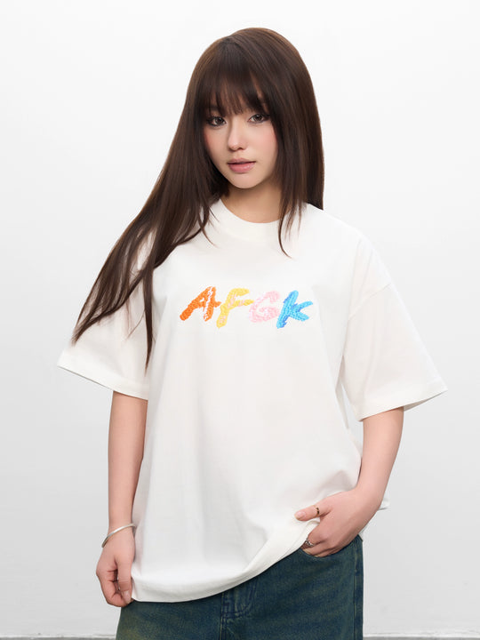 AFGK Handstitched Logo Embroidered Tee | Face 3 Face