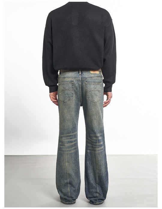 F3F Select Cat Whisker Washed Micro Flare Jeans | Face 3 Face