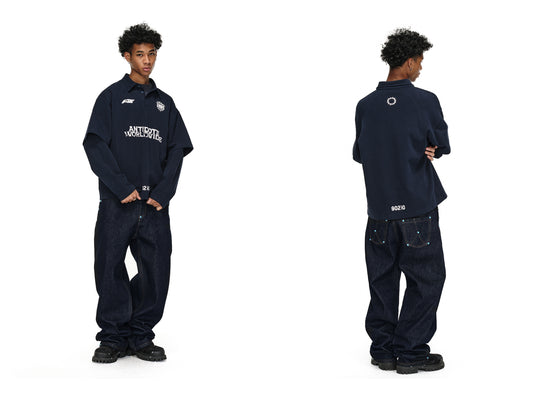 ANTIDOTE Blue Stone Studded Jeans | Face 3 Face