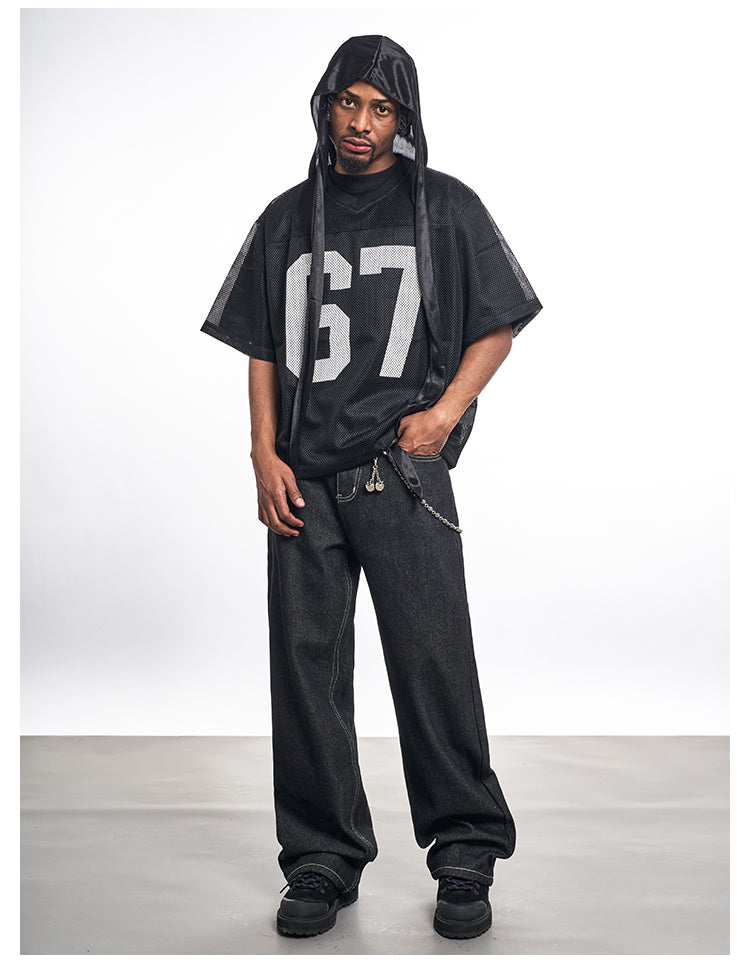 F3F Select 67 Numbering Printed Logo Mesh Hockey Jersey Tee | Face 3 Face