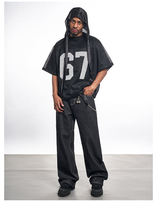 F3F Select 67 Numbering Printed Logo Mesh Hockey Jersey Tee | Face 3 Face