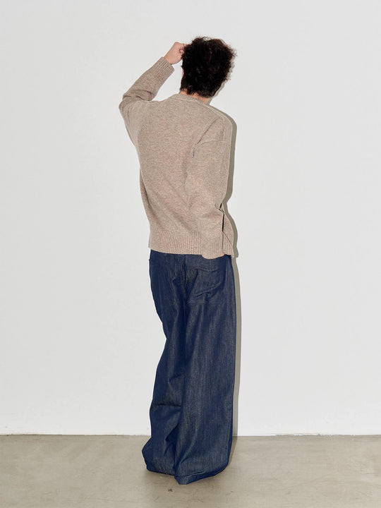 LIBERAFIT Raw Denim Pleated Dress Baggy Jeans | Face 3 Face