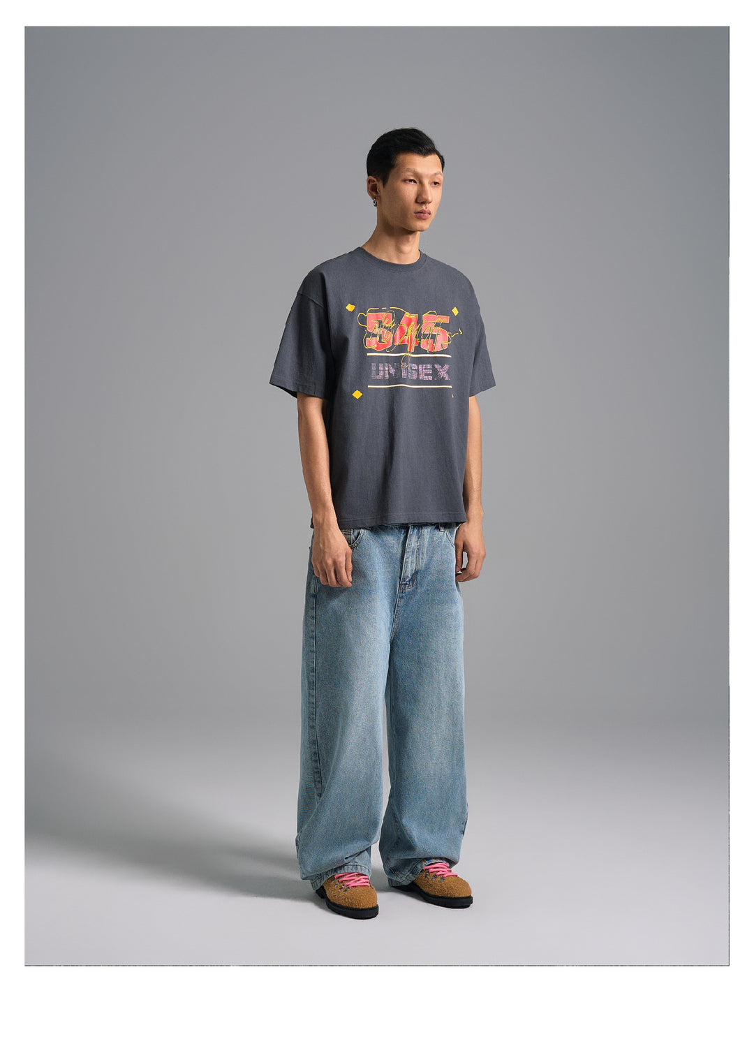 S45 Basic Signature Logo Print Rhinestone Tee | Face 3 Face