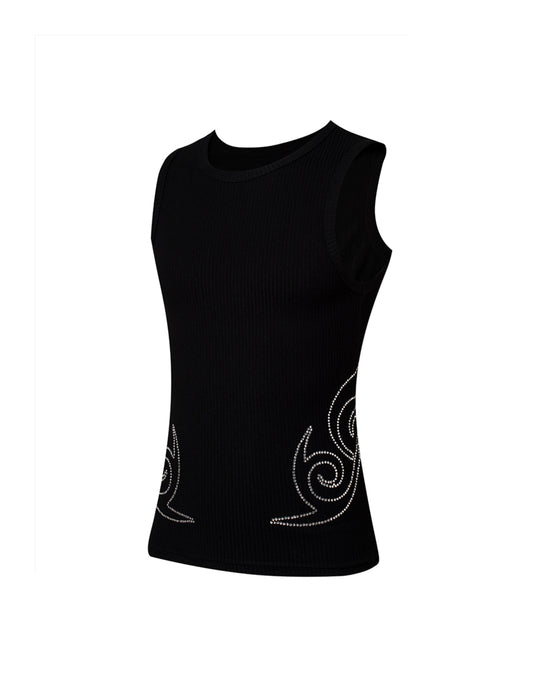 KARMANISTIC Rhinestone Embellished Tank Top | Face 3 Face