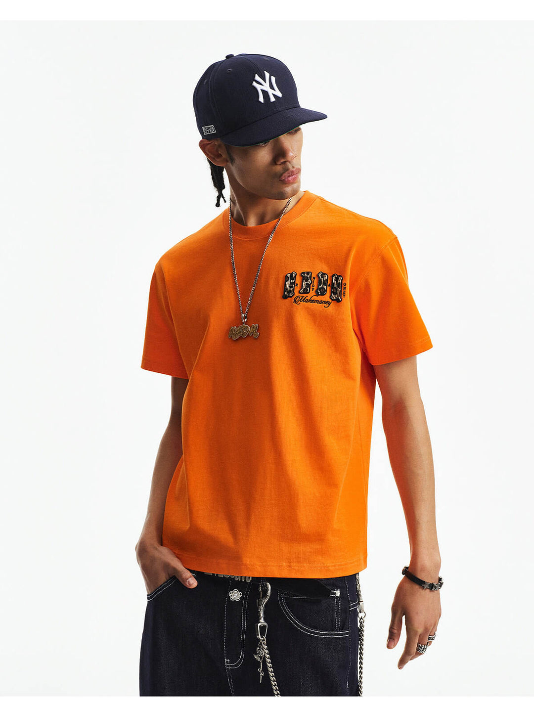 MEDM Small Leopard Logo Patch Long Sleeve Tee | Face 3 Face