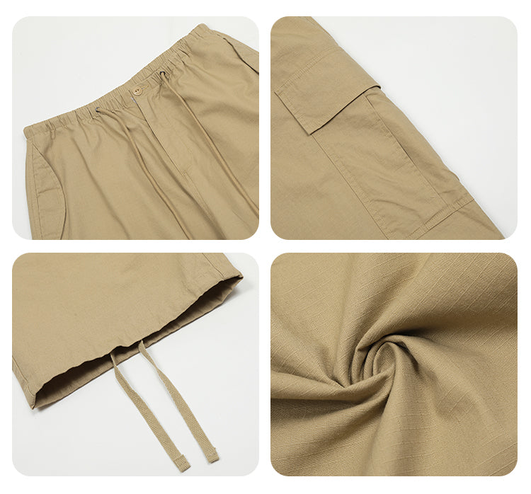 F3F Select Drawstring Ripstop Fabric Cargo Pants | Face 3 Face
